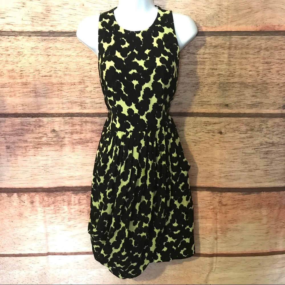 A.L.C. Spotted Neon Wrap Dress